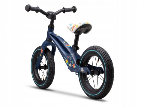 BART AIR Lionelo rowerek biegowy 2 lata+ 12 cali do 30kg magnezowa rama, pompowane koła - BLUE NAVY