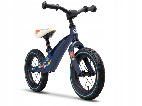 BART AIR Lionelo rowerek biegowy 2 lata+ 12 cali do 30kg magnezowa rama, pompowane koła - BLUE NAVY