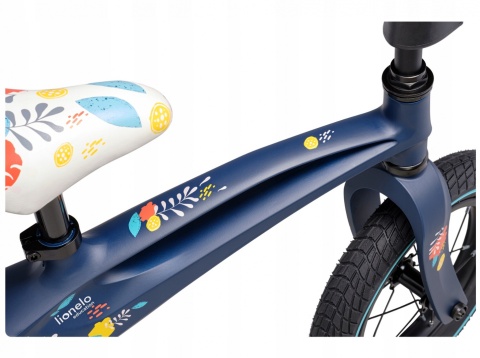 BART AIR Lionelo rowerek biegowy 2 lata+ 12 cali do 30kg magnezowa rama, pompowane koła - BLUE NAVY