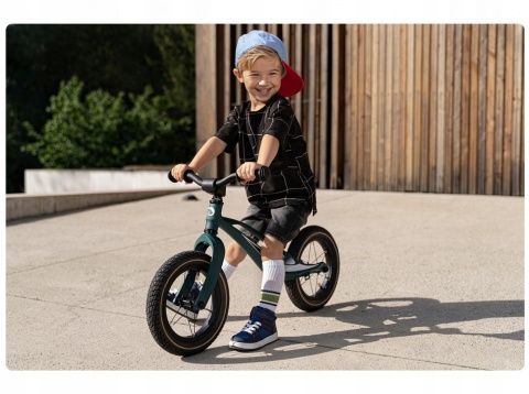 BART AIR Lionelo rowerek biegowy 2 lata+ 12 cali do 30kg magnezowa rama, pompowane koła - BLUE NAVY