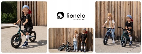 BART AIR Lionelo rowerek biegowy 2 lata+ 12 cali do 30kg magnezowa rama, pompowane koła - BLUE NAVY