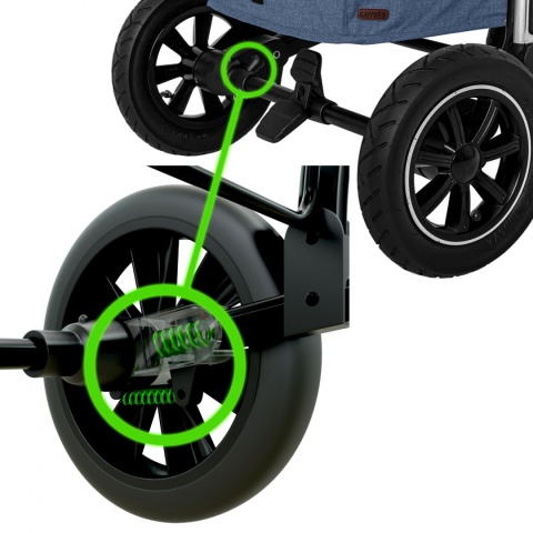 Vista Air Carrello wózek dziecięcy spacerowy do 22 kg - Denim Blue