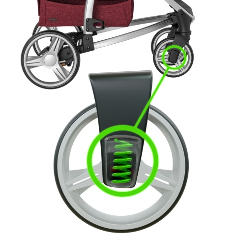 Vista Carrello wózek dziecięcy spacerowy do 22 kg - Ruby Red