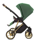 MUSSE 3w1 BabyActive wózek głęboko-spacerowy + fotelik samochodowy Kite 0-13kg - Emerald Gold