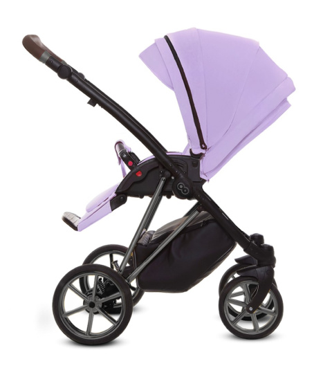 MUSSE 2w1 BabyActive wózek głęboko-spacerowy - Ultra LILAC / stelaż Nikiel