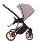 MUSSE 2w1 BabyActive wózek głęboko-spacerowy - Ultra PASTEL / stelaż Rose Gold