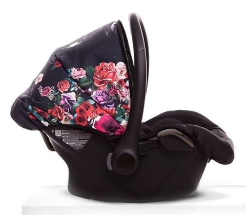 MUSSE 3w1 BabyActive wózek głęboko-spacerowy + fotelik samochodowy Kite 0-13kg - Dark Rose / stelaż Chrom