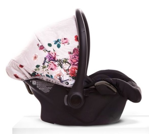 MUSSE 3w1 BabyActive wózek głęboko-spacerowy + fotelik samochodowy Kite 0-13kg - Light-Dark Rose / stelaż Nikiel