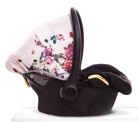 MUSSE 3w1 BabyActive wózek głęboko-spacerowy + fotelik samochodowy Kite 0-13kg - Light Rose / stelaż Gold