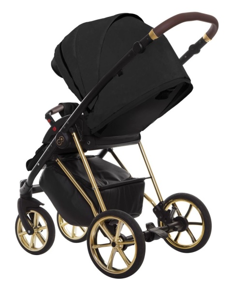 MUSSE 2w1 BabyActive wózek głęboko-spacerowy - Ultra APRICOT / stelaż Chrom