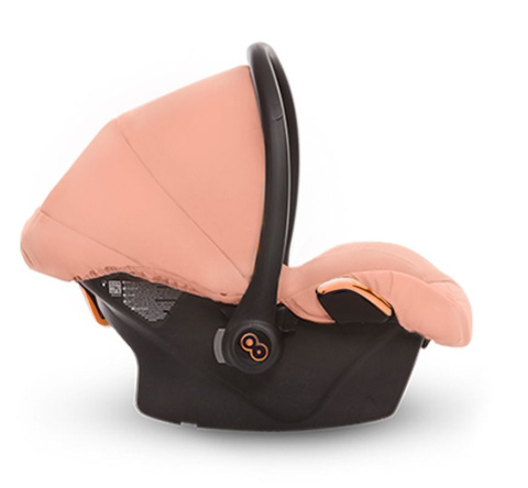 MUSSE 3w1 BabyActive wózek głęboko-spacerowy + fotelik samochodowy Kite 0-13kg - Ultra APRICOT / stelaż Rose Gold