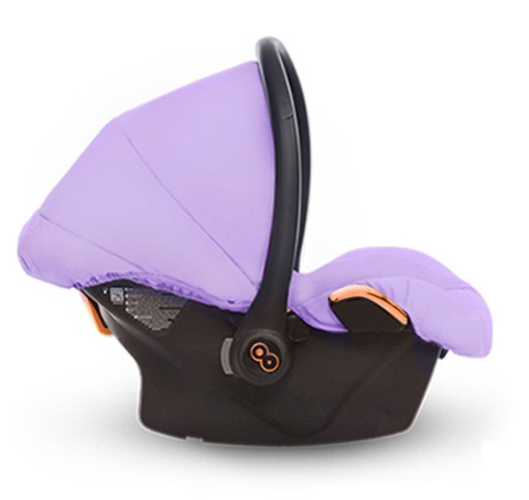 MUSSE 3w1 BabyActive wózek głęboko-spacerowy + fotelik samochodowy Kite 0-13kg - Ultra LILAC / stelaż Rose Gold