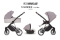MUSSE 3w1 BabyActive wózek głęboko-spacerowy + fotelik samochodowy Kite 0-13kg - Ultra PASTEL / stelaż Chrom