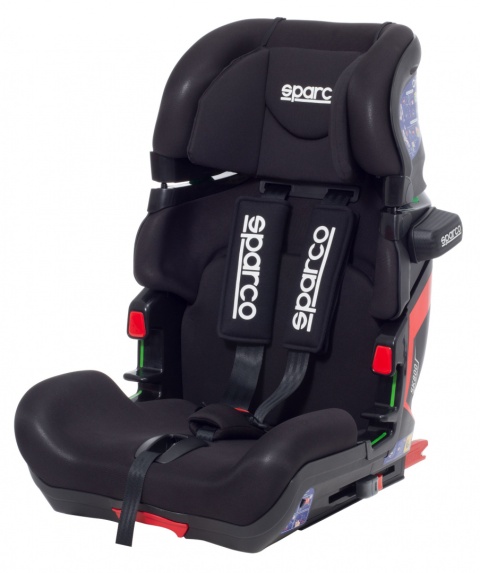 SK800i SPARCO 9-36kg ISOFIX fotelik samochodowy od 9 miesięcy do około 12 lat - Black