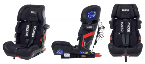 SK800i SPARCO 9-36kg ISOFIX fotelik samochodowy od 9 miesięcy do około 12 lat - Blue