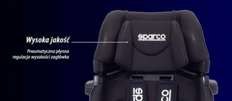 SK800i SPARCO 9-36kg ISOFIX fotelik samochodowy od 9 miesięcy do około 12 lat - Blue