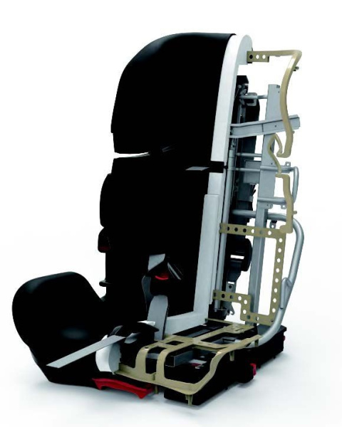 SK800i SPARCO 9-36kg ISOFIX fotelik samochodowy od 9 miesięcy do około 12 lat - Red