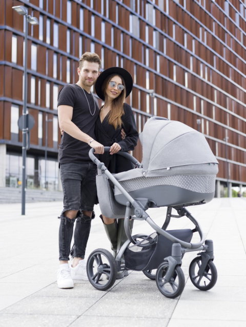 HOLLAND New Bebetto 3w1 wózek wielofunkcyjny głęboko-spacerowy z fotelikiem samochodowym Cosmo i-Size 04/CZM