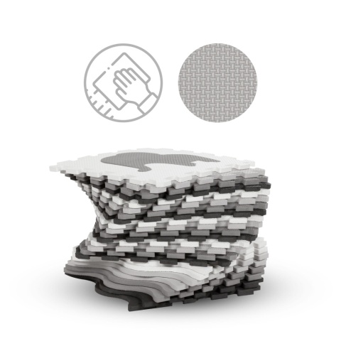 Kidwell HAPPY Zoo Puzzle piankowe Mata 150x150 cm