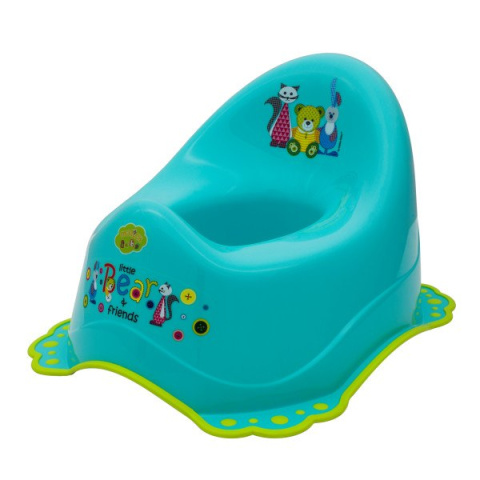 Nocnik z gumkami antypoślizgowymi "Miś i przyjaciele" i pozytywką Maltex Baby (5320)