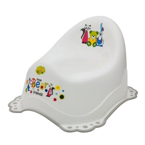 Nocnik z gumkami antypoślizgowymi "Miś i przyjaciele" i pozytywką Maltex Baby (5320)