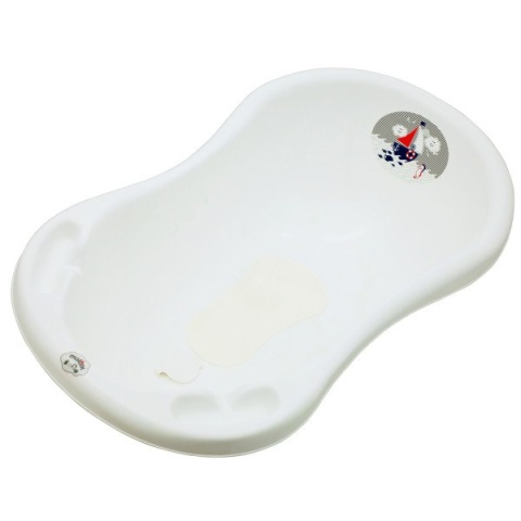 Wanna 100cm z korkiem i matą antypoślizgową Maltex Baby "Ocean i Morze" (5504)