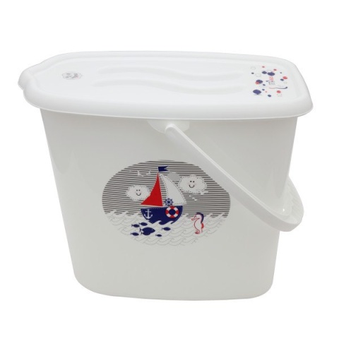 Wiaderko na pieluchy i wodę Maltex Baby "Ocean i Morze" (5535)