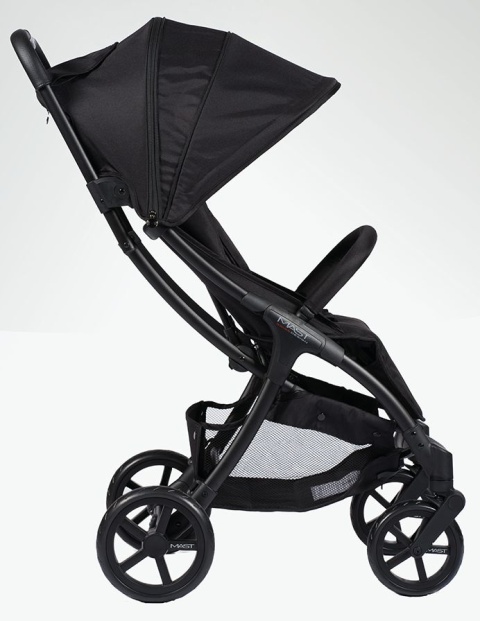 M2x MAST Swiss Design wózek spacerowy do 22 kg, waży tylko 7,5 kg - Onyx