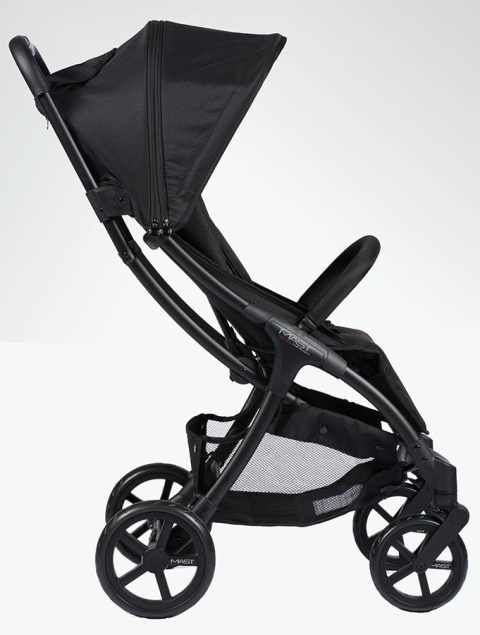 M2x MAST Swiss Design wózek spacerowy do 22 kg, waży tylko 7,5 kg - Onyx