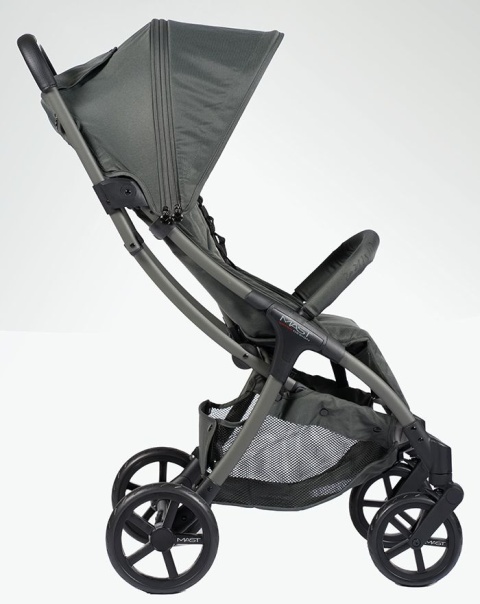 M2x MAST Swiss Design wózek spacerowy do 22 kg, waży tylko 7,5 kg - Volcanic Ash