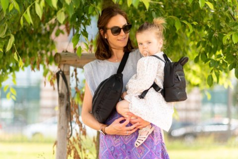 Childhome Plecak dziecięcy My First bag Pikowany Czarny