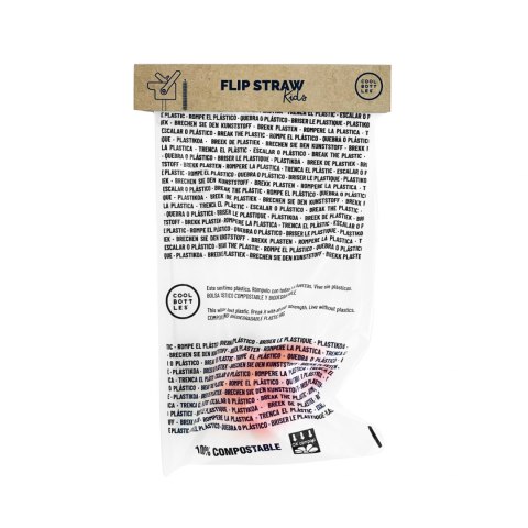 Cool Bottles Zakrętka ze słomką Kids Green