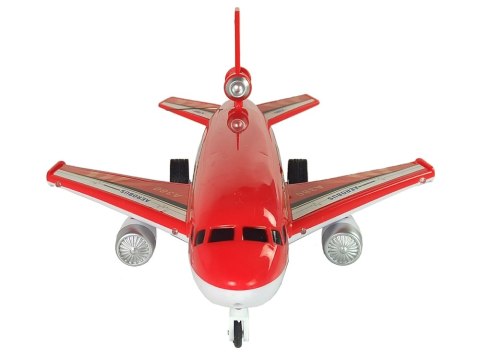 Samolot Zdalnie Sterowany Czerwony Pilot 40 Mhz Światła