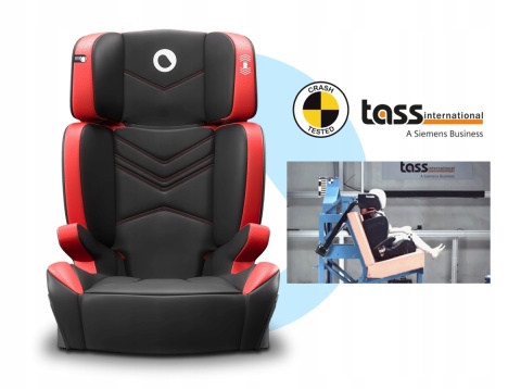 HUGO 15-36kg isofix Lionelo fotelik samochodowy, 5 lat Gwarancji - ekoskóra Red Chili