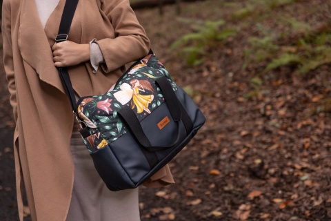 Torba do wózka z ekoskórą Sensillo - ZIELONY WRÓŻKI