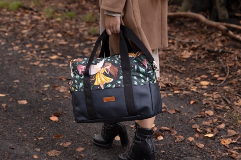 Torba do wózka z ekoskórą Sensillo - ZIELONY WRÓŻKI