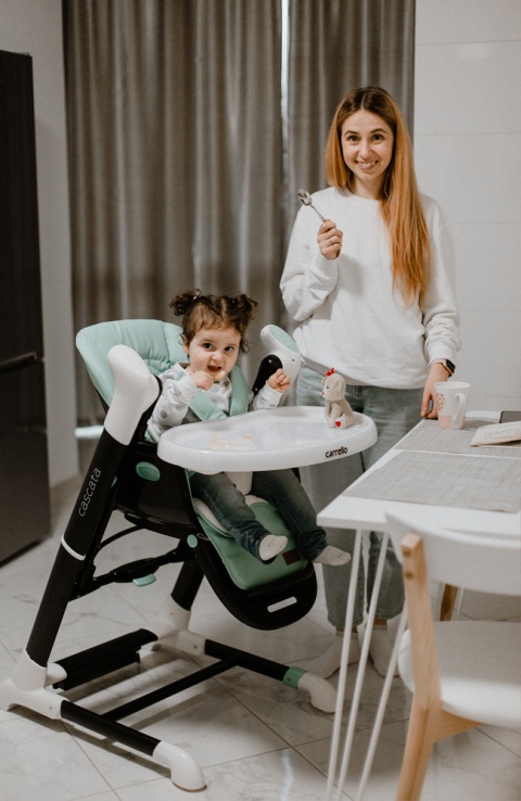 Cascata Carrello krzesełko do karmienia, elektryczny bujaczek, kołyska - Ash Grey