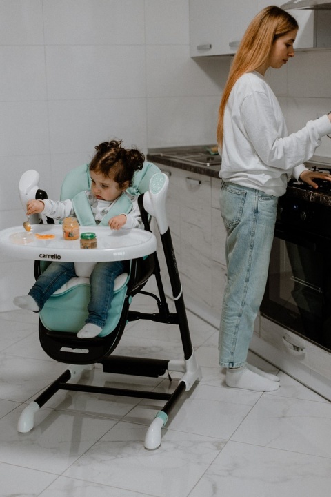 Cascata Carrello krzesełko do karmienia, elektryczny bujaczek, kołyska - Ash Grey