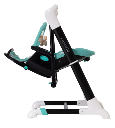 Cascata Carrello krzesełko do karmienia, elektryczny bujaczek, kołyska - Azure Green