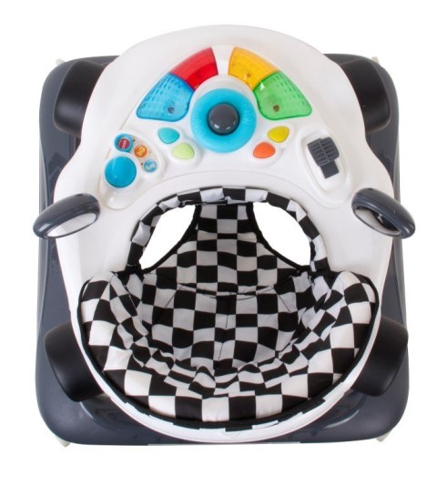 Chodzik wyścigówka - biało czarny