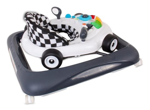 Chodzik wyścigówka - biało czarny