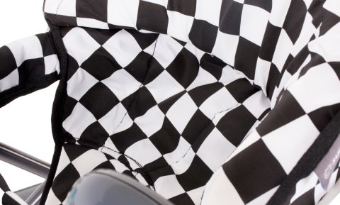 Chodzik wyścigówka - biało czarny