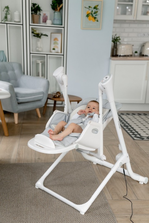 Triumph Carrello krzesełko do karmienia, elektryczny bujaczek, kołyska - Cream Beige