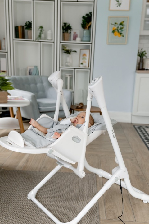 Triumph Carrello krzesełko do karmienia, elektryczny bujaczek, kołyska - Cream Beige