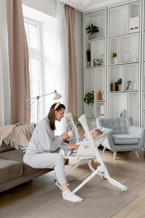 Triumph Carrello krzesełko do karmienia, elektryczny bujaczek, kołyska - Palette Grey