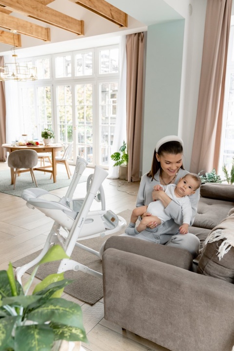 Triumph Carrello krzesełko do karmienia, elektryczny bujaczek, kołyska - Palette Grey