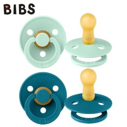 BIBS COLOUR 2-PACK NORDIC MINT & FOREST LAKE M Smoczek uspokajający kauczuk Hevea