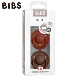 BIBS DE LUX 2-PACK RUST & MOCHA Smoczek uspokajający silikonowy ONE SIZE