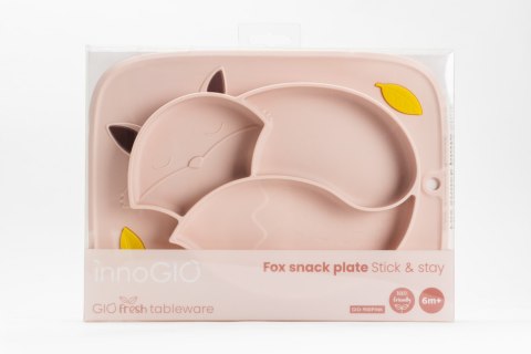 InnoGIO GIOfresh Silikonowy talerzyk Lisek GIO-900PINK