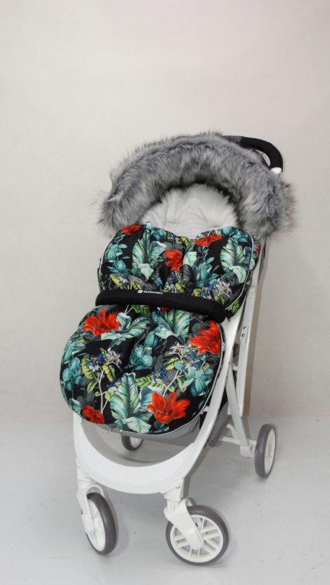 Śpiwór Kokon Druk Kwiaty Czerwone Dodo